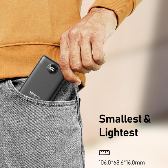 Small Portable Charger, Mini Power Bank 10000mAh, PD 22.5W Fast Charging USB-C B - Picture 5 of 7